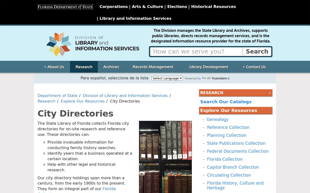 Key West city directory State Library holdings