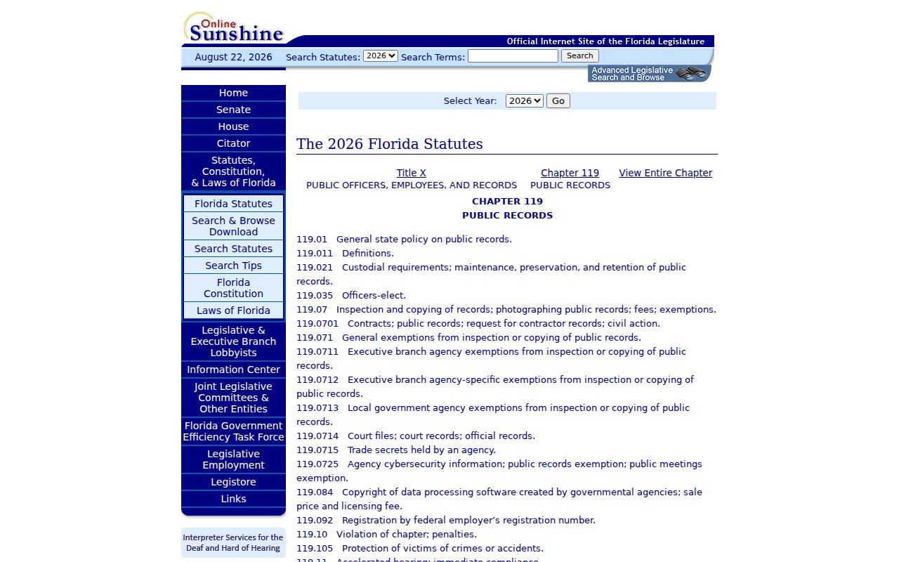 Key West residents directory Florida Public Records Act