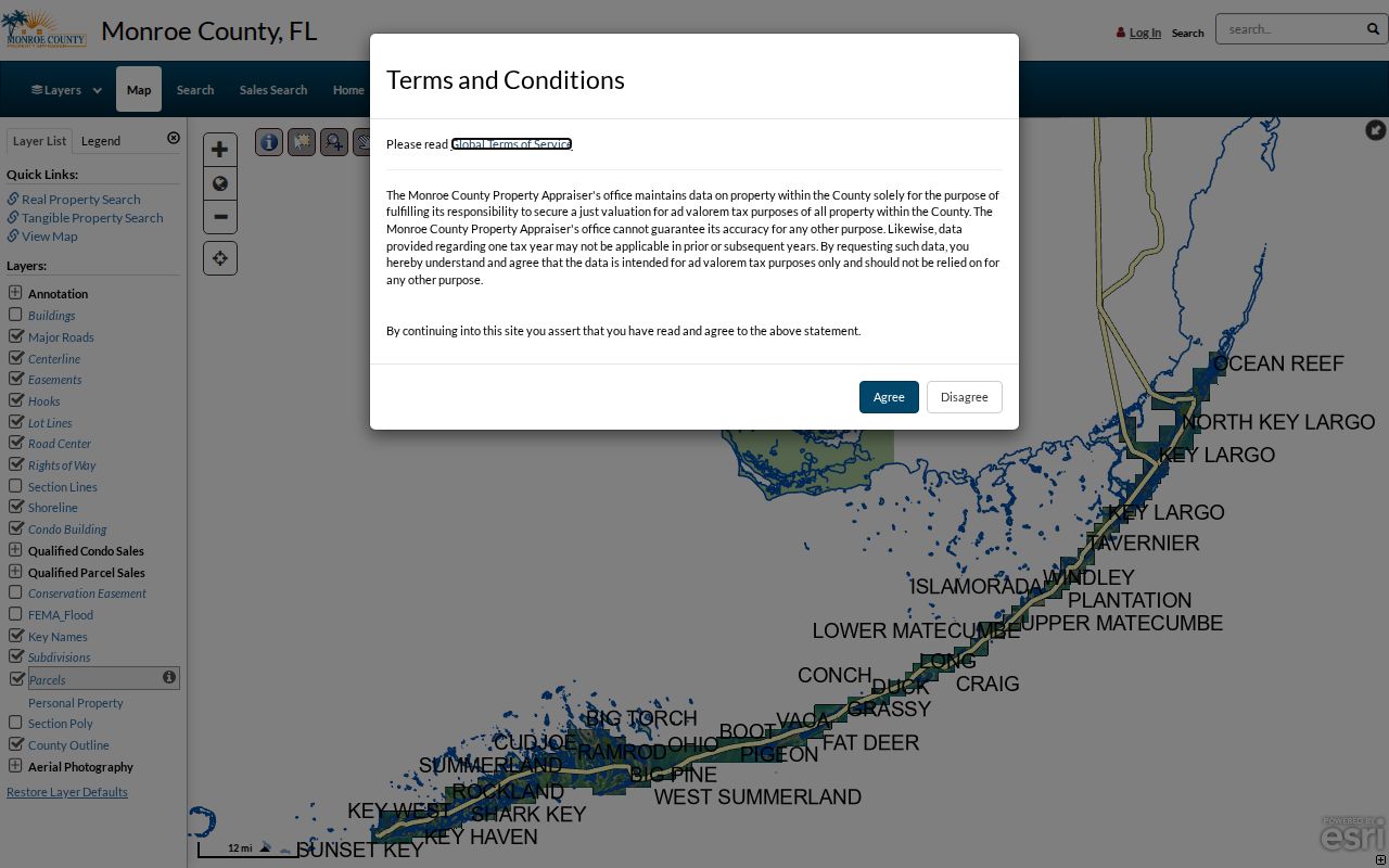 Key West residents directory Monroe County property search