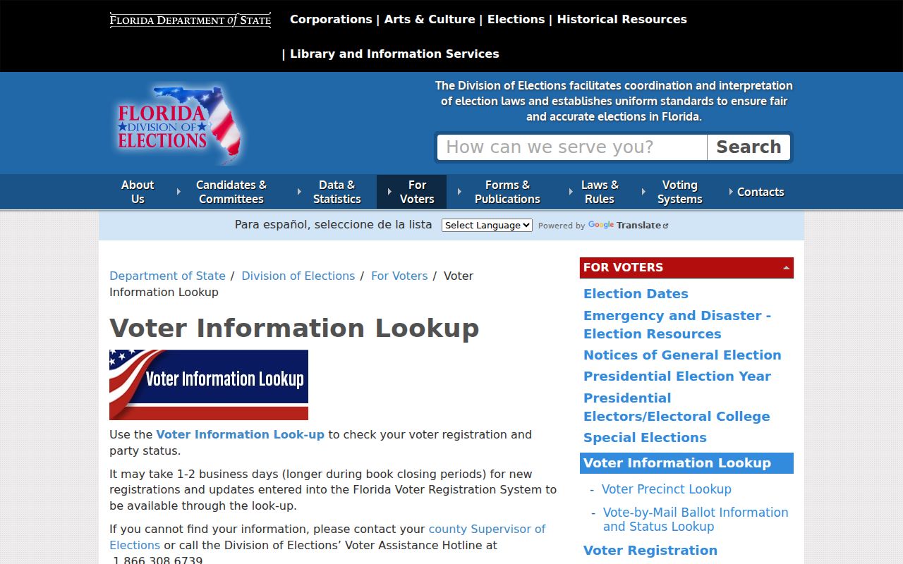 Key West residents directory Florida voter status lookup