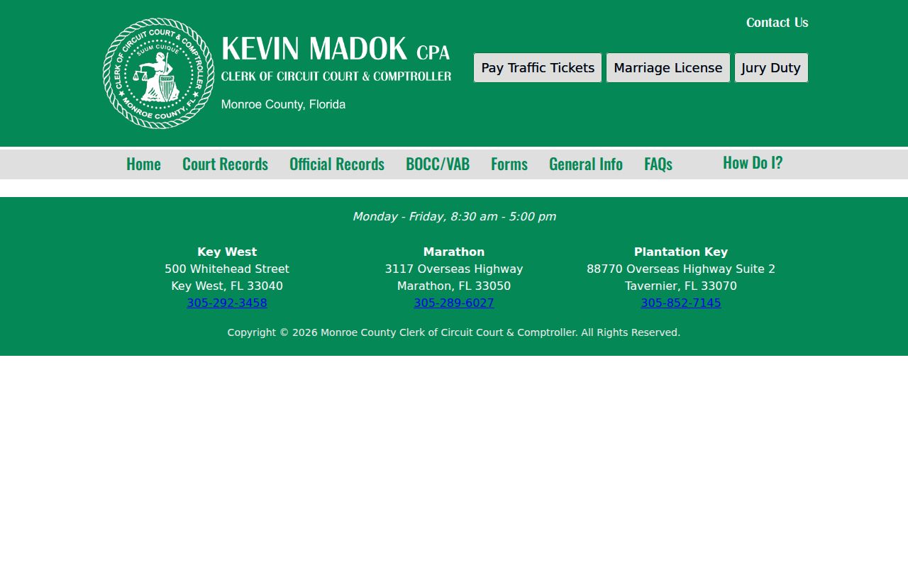 Monroe property alert for a current Key West deed trail